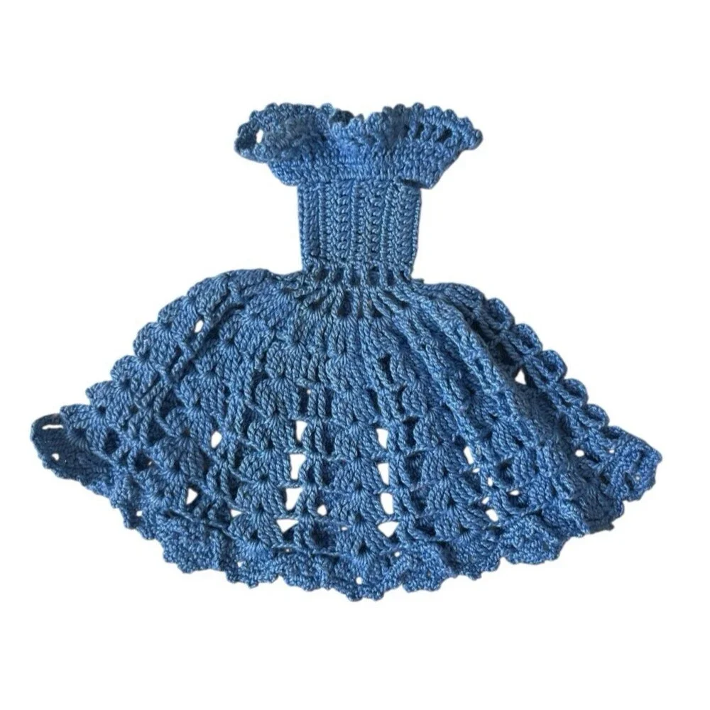 Vintage Hand Made Crochet Dress Barbie Clone 1960s